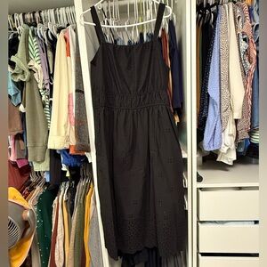 Time and Tru Black Midi Dress